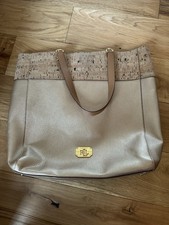 Ralph Lauren Women’s Handbag Camel Cork Shimmer Pattern