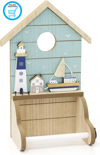 Nautical bathroom toilet roll - nautical,