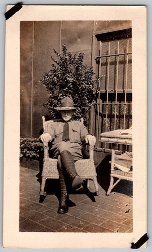 Vtg snapshot man in - vtg, wwi