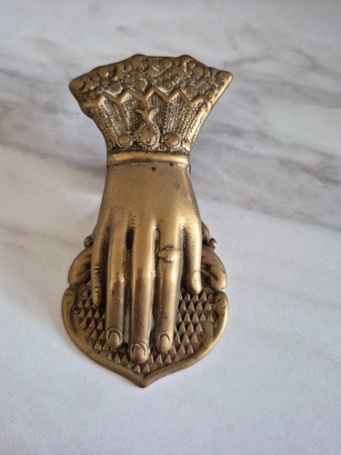 Antique victorian brass hand - antique,