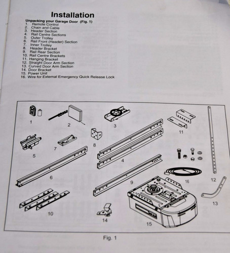 Rexon garage door - rexon, operator
