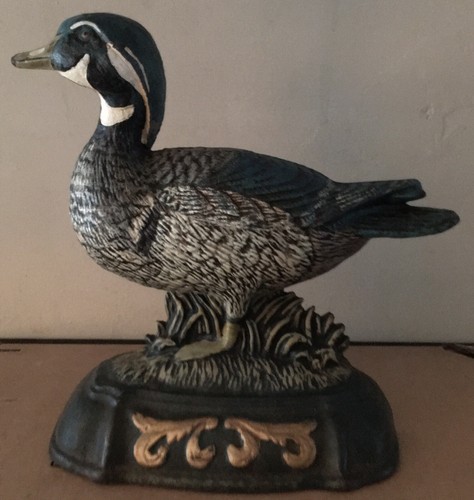 Cast iron duck doorstop - cast,