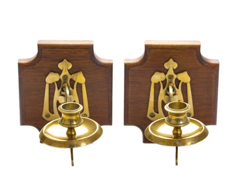 Pair brass wall - pair,