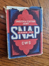 Vintage C.W.S. Tea of Playing Cards For Snap English & Scottish 1930s 48 Cards