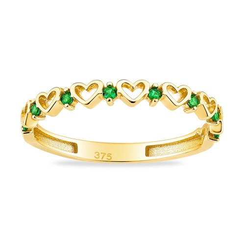9ct yellow gold green - 9ct,