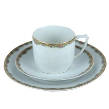 Vintage Floral China Trio –