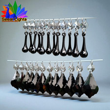 Leaf OR Orb Black Cut Glass