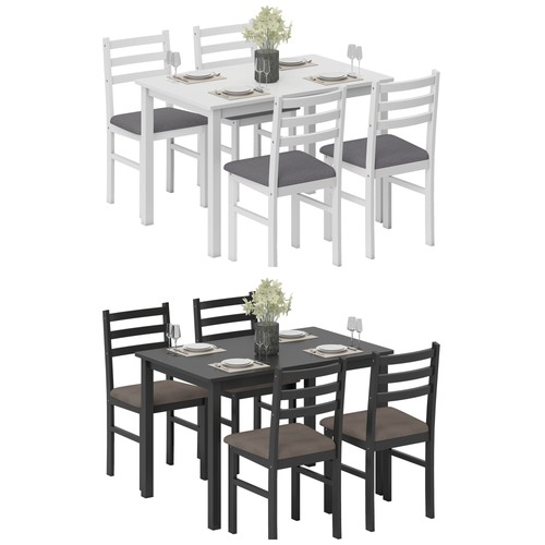 Homcom piece dining table - homcom, 5-piece