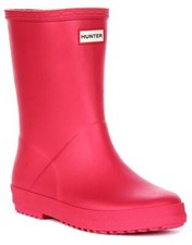 Hunter Kids First Classic Welly Handscraft Boot Unisex Shoes Pink UK 1 - 13