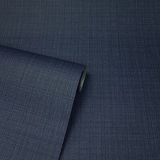 Arthouse Plain Weave Effect Texture Navy Blue Smooth Flat Wallpaper