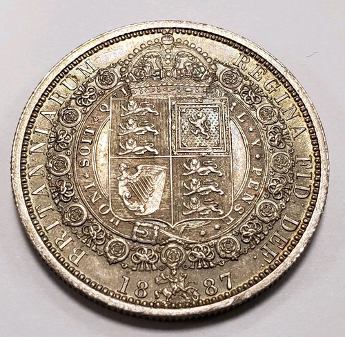 1887 great britain silver half - 1887,