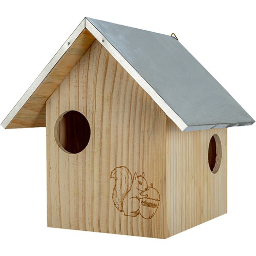 Wooden squirrel nest - nest, box