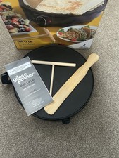 Giles & Posner Electric Pancake Maker Spreader & Spatula Non-Stick Hot Plate