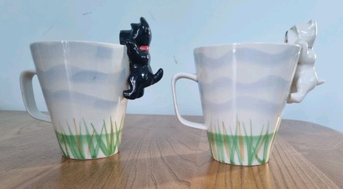 Tea coffee mugs black - 2, x