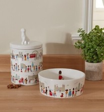 Cath Kidston Pet Ceramic Bowls & Treat Jars Cat Dog