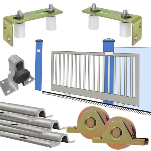 Sliding gate hardware - hardware, complete