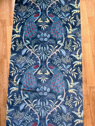 Plush velvet peacock floral - velvet,