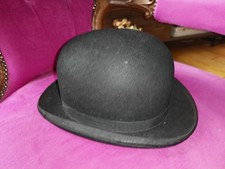 Vintage British Made Bowler Hat / Coke Hat / Derby - Dunn & Co - Large
