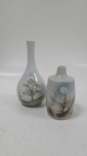 Highbank Lochgilphead Porcelain Vases Bundle - Hand Painted Scotland