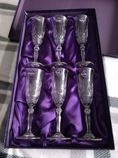 6 Crystal Glasses Never Used