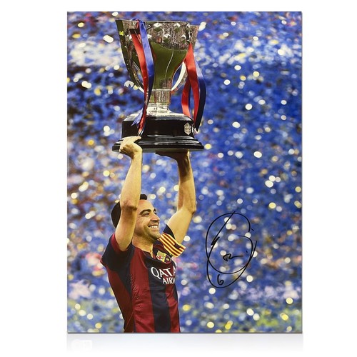 Xavi signed barcelona football - xavi,