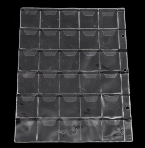 Clear plastic coin - clear,