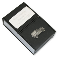Vehicles Black Flip Top Cigarette Case Engraved Smoking Gift