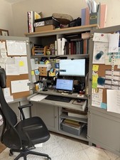 Next Large Hideaway Desk Dove grey Ex Cond.