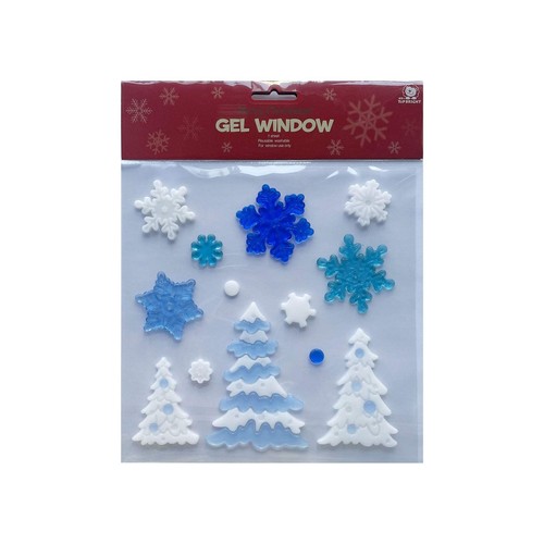 Winter trees snowflakes - winter, &