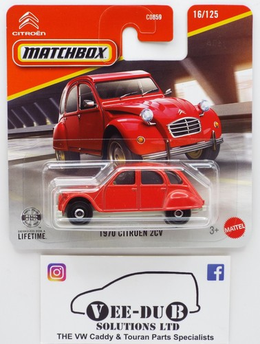 Matchbox 1970 citroen 2cv - matchbox, red