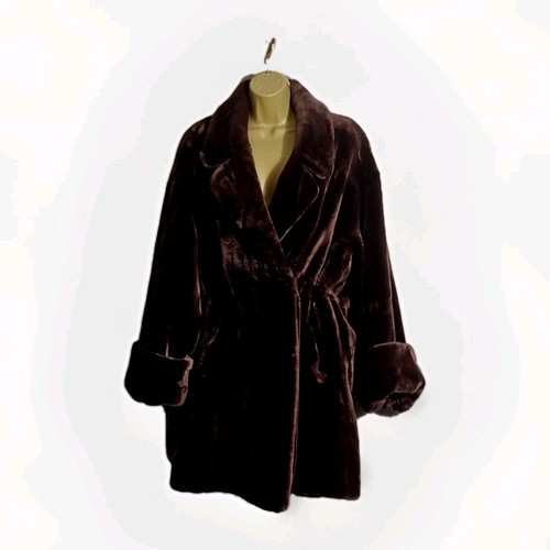 Vintage brown faux fur - brown, uk