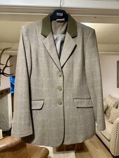 Ladies Dublin Lightweight Hacking / Tweed Jacket Hunt Showing Coat UK 14