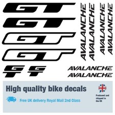 GT Avalanche bike labels decals, 5+ years external quality (27 pack)