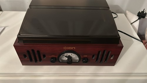 Record player with radio and - record, player,