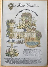 SUE BOX CREATIONS - CREATIVE FLORAL GARDEN - MACHINE EMBROIDERY DESIGN CD