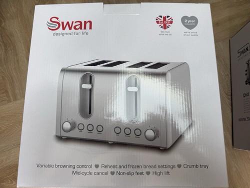 Swan st18126w toaster - st18126w, 4