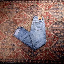 Levi's 527 W34 L31 Bootcut Classic Ripped Style Blue Denim Jeans