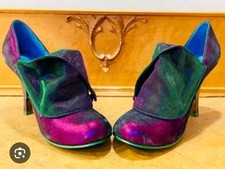 IRREGULAR CHOICE Rare FLICK FLACK Alice In Wonderland SHOES Uk5/38 Bnib