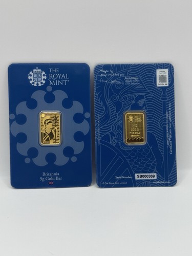 24k gold bullion bar 999 - 5g,
