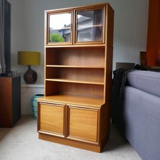 Vintage Remploy Modular Teak Bookcase Record Display Cabinet. Mid Century 1960s