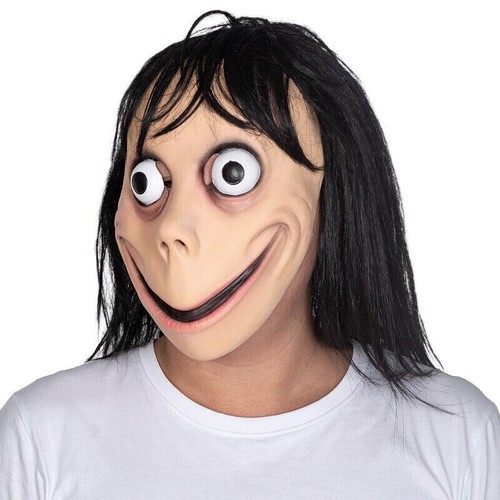 Momo mask with long - long, scary