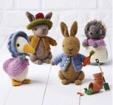 Crochet Pattern copy ALL 8 Peter Rabbit friends Soft Toy Amigurumi DK 20 cm Tall