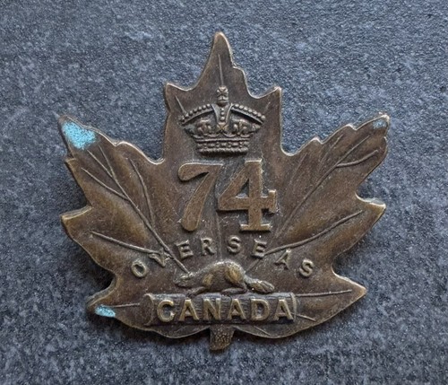 Genuine canada 74th battalion - canada,