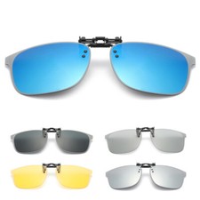 Polarised Clip-On Sunglasses for Prescription Women Men Stylish Cat Eye Sunglass