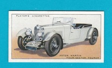 MOTOR CAR - CARD NO. 6 - ASTON-MARTIN - SERIES 'A' BY JOHN PLAYER & SONS - 1936