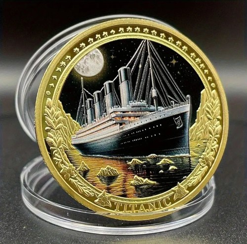 Titanic coin coloured - coin,