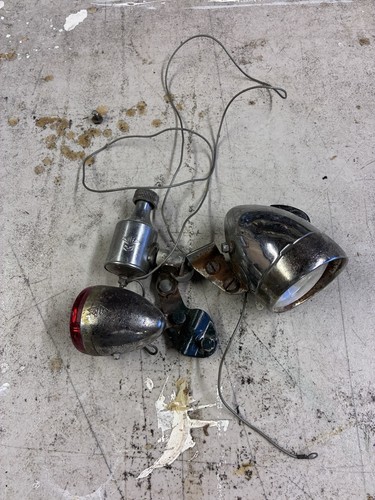 Vintage bicycle dynamo lights - vintage,