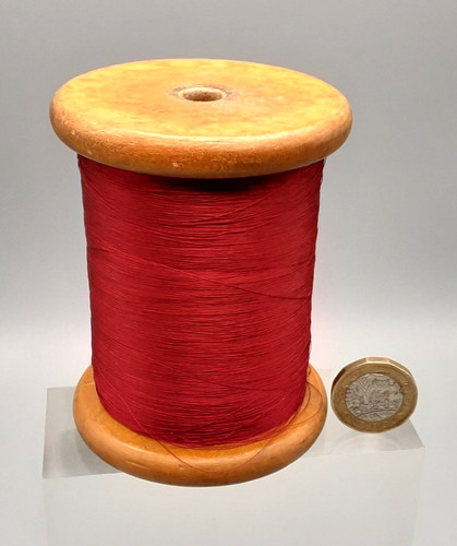 Large vintage wooden bobbin - vintage,