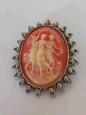 Large Vintage Silver Tone