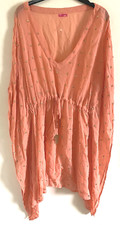 New River Island Embellished Boho Sleeveless Chiffon Blouse Top Size M UK12 / 14